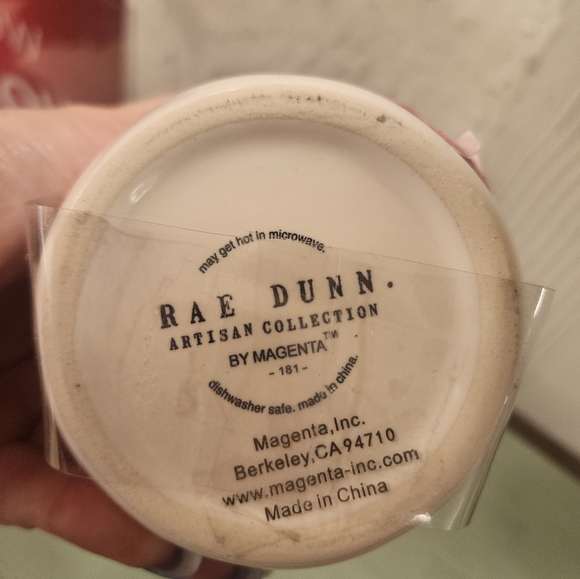 Rae Dunn "HONEY" Ceramic Jar with Wood Lid and Dipper -NEW - Picture 4 of 4